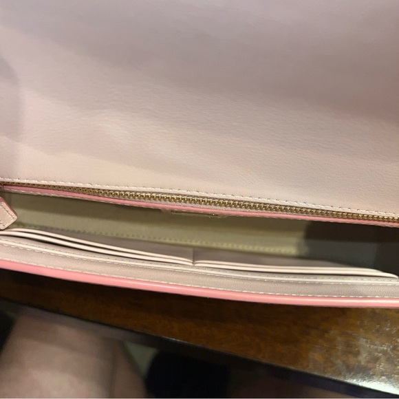 MCM Visetos Powder Pink Millie Crossbody Bag Leather Strap - Picture 6 of 10